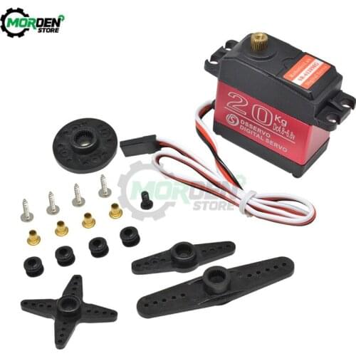 SR-6120MG Digital Servo Steering Gear Metal Case 20KG 180/270 High Stall Torque Gear Servo Motorfor DIY Robot Tools