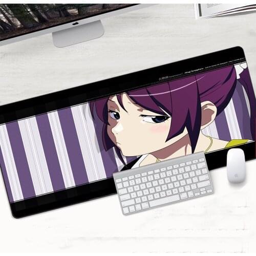 XGZ Gaming Mouse Pad Side Lock Laptop Desk Mat Kimetsu No Yaiba 70x3 0/90x40cm Large Keyboard Desk Mat