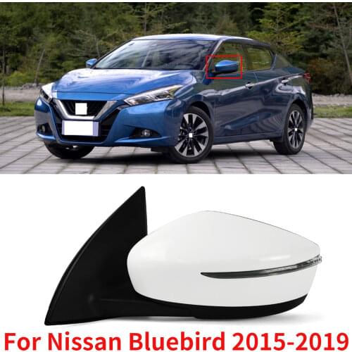 CAPQX 3/5/7wire For Nissan Bluebird 2015-2019 Side Mirror Rearview Rear View Mirror Outside Door Mirror Reverse Mirror Assembly