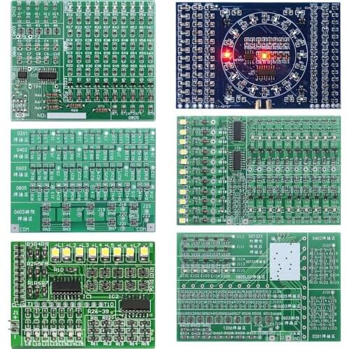 Electronic DIY Kit RGB LED Flashing Controller SMD Component Welding Practice Electronic Suite
