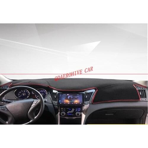 QDAEROHIVE Dash Mat Dashmat Dashboard Cover Sun Shade Dash Board Cover Carpet For Hyundai Sonata 2011-2014