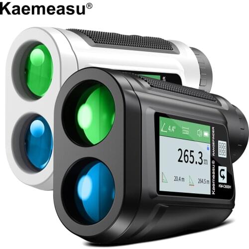 Golf Distance Meter Telescope Laser Rangefinder For Hunting Laser with Side LCD Screen Flag Lock Speed Height Measuring Tool