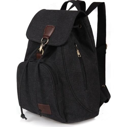 2021 New Women Backpack Canvas Laptop Travel Backpacks Computer Bags High School Student College Bag Outdoor Shoulder Bag