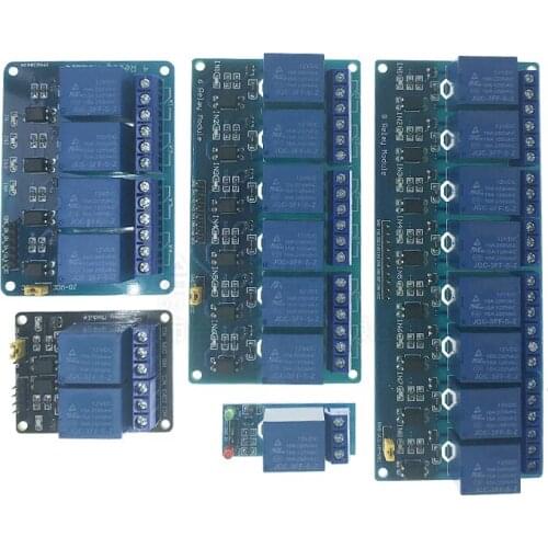 New 5v 12v 1 2 4 6 8 channel relay module with optocoupler Relay Output 1 2 4 6 8 way relay module for arduino