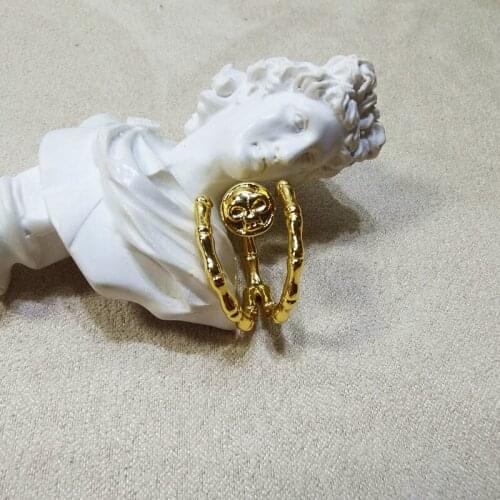 European and American dark punk design skeleton claw temperament opening adjustable ring