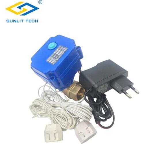 Russian Water Leakage Sensor with DN15 Valve Protection Against Water Leak For Smart Home Security Alarm Water Detector System