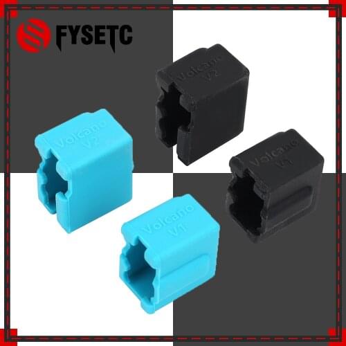 Silicone Socks of Volcano V2 Heater Block 24x20x11.5mm Silicone Insulation Sock for PT100 cartridge SILICONE HEATER BLOCK COVER