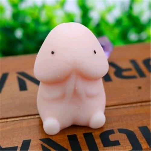 Funny Penis Shape Slow Rebound PU Decompression Squishy Toy Slow Rising Stress Relief Toys Relax Pressure Toys Interesting Gifts