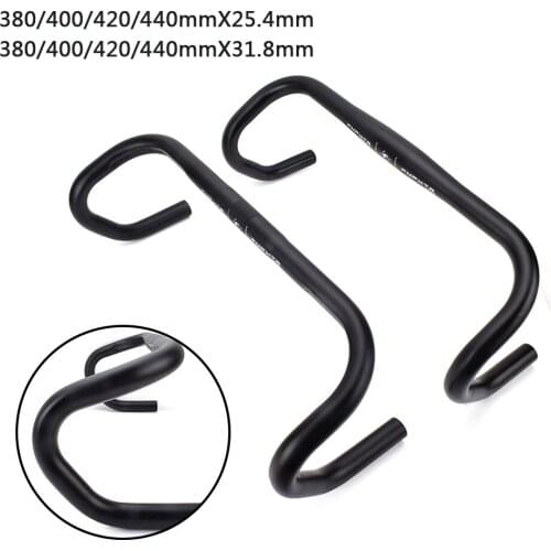 Handlebar Ultralight Racing Bicycle Bent Handlebar Aluminum Alloy 25.4*420mm Road Bike Handlebar Bike Accessories