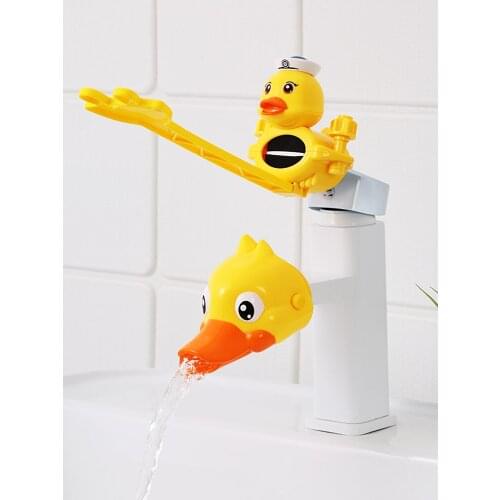 Faucet extender childrens hand washing artifact baby cartoon silicone extension splash head extension faucet guide sink