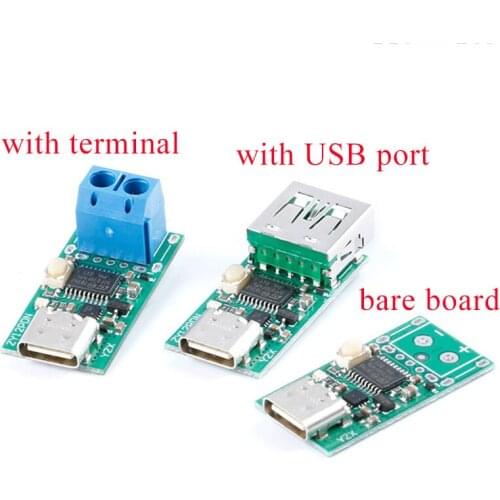 USB-C Type C PD2.0 PD3.0 Trigger to DC Spoof Scam Quick Charge Detector USB-PD Notebook Power Supply Switch Board Module