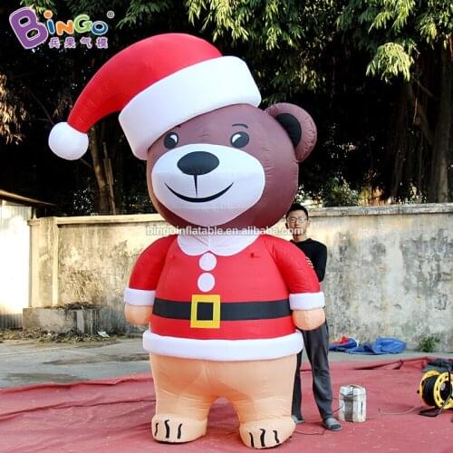 Adorable 2.2x1.3x3 meters inflatable christmas bear for outdoor decoration / Christmas cute bear toys for sale