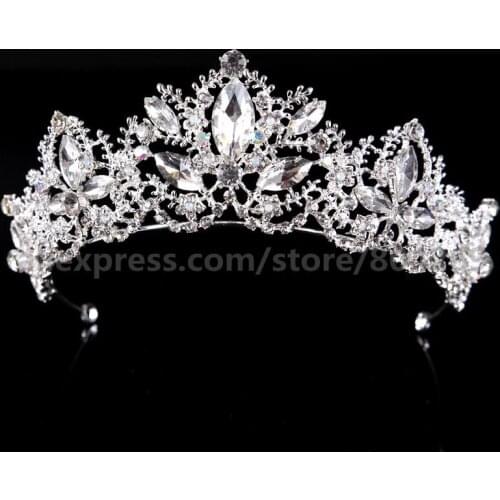 Wholesale Ladies Special Gifts Fashion Hair Accessories Crown Princess Crystal Stylish Wedding Dress Hair Pin Crown Hot Sales