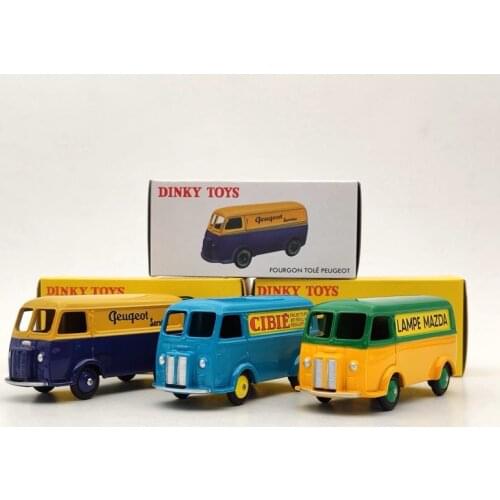 1/43 Dinky Toys 25B/25BV Lot of 3pcs For Fourgon TOLE P~geot and Postal Diecast Models Auto Car Gift Collection