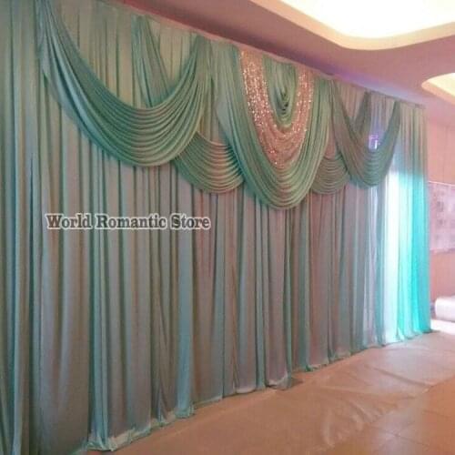 10ft x 20ft Tiffany Blue Wedding Backdrop Wedding Stage docoration