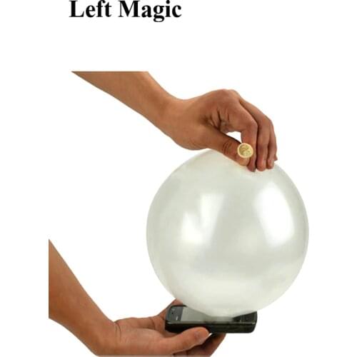 10pcs/lot Balloon Penetration Close-Ups Magic tricks phone through/thru balloons magic props coin magic Street Trick E3161