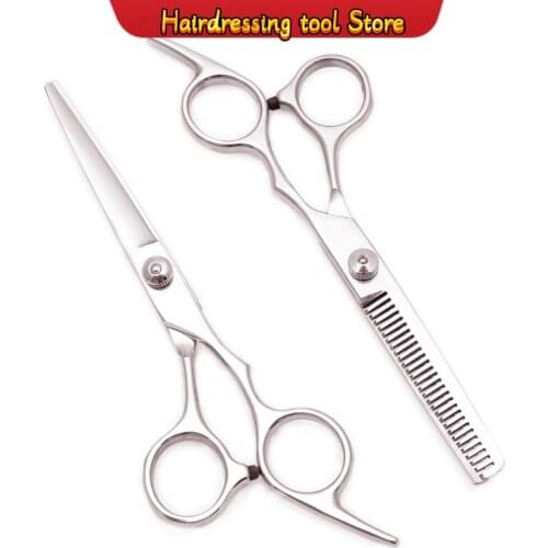 "6\ Japan Steel Scissors for a Hairstyle Cutting Shears Thinning Scissors Hairdressing Scissors Customize Logo Right Hand Teeth"