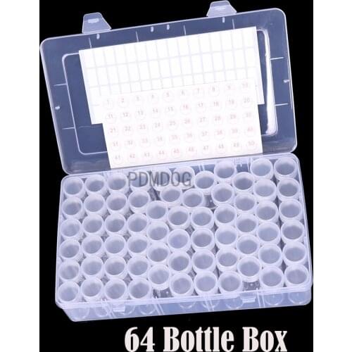 64 PCS Diamond Painting Tools Beads Container Rhinestone Diamond Embroidery Stone Storage Accessory Mosaic Convenience Box