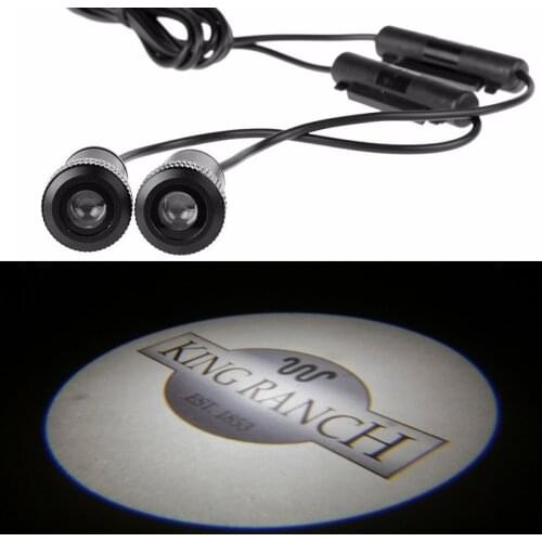 AEING 2pcs Welcome Ghost Shadow Lights LED Courtesy Door Projector Lamps fit KING RANCH TRUCKS