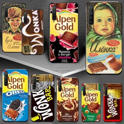 PENGHUWAN Alenka Wonka Chocolate Bar Custom Photo Phone Case Cover For OPPO Realme 5 3 2 Pro F7 F9 F11 F3 RENO Cover