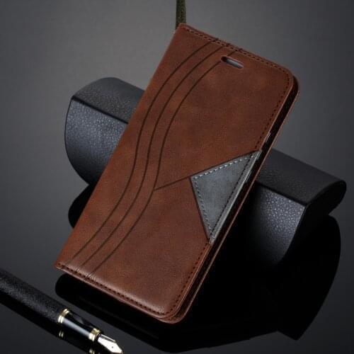 Luxury Design Magnetic Frosted Stitching Color Leather Cover Cases for iPhoneSE 11Pro XSMAX XR 6S 7 8Plus Case with Card Pocket