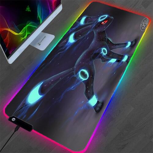 Anime Kitten Black Mouse Pad Blue Eyes Office Desktop Protection Pad Notebook Mini Pc Game Carpet Mousepad One Piece Wholesale