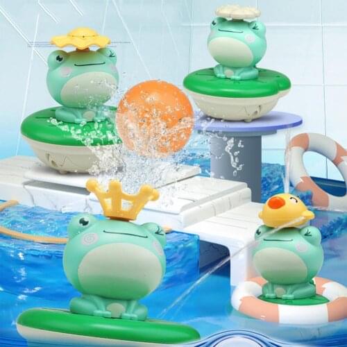 Baby Forg Bath Toy Fun Spray WaterToy Bathtub Swimming Pool Childrens Toys Shower Floating Educational Toys Water Game