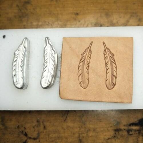 Design Leather craft template DIY feather stamping metal mould