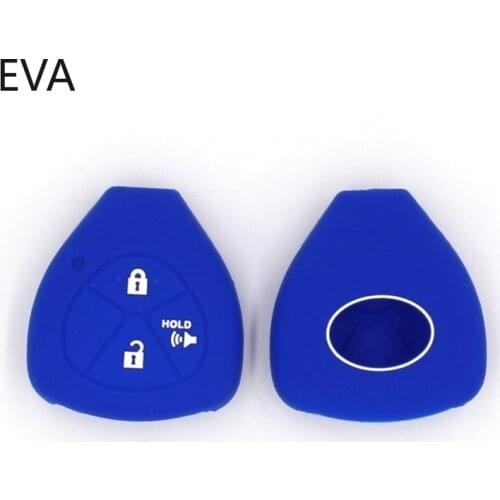 3 Buttons Silicone Remote Car Key Case Cover Fob Car-styling for Toyota Camry COROLLA Vios REIZ CROWN RAV4 2015