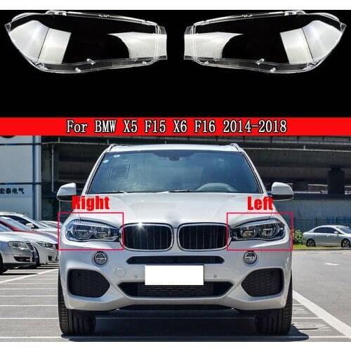 Headlight Lens For BMW X5 F15 X6 F16 2014 2015 2016 2017 2018 Headlamp Cover Replacement Front Light Auto Shell Lampcover Caps