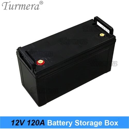 Turmera 12V 120Ah Battery Storage Box Indicator for 3.2V 100Ah 120Ah Lifepo4 Battery Solar Panel Uninterrupted Power Supply Use