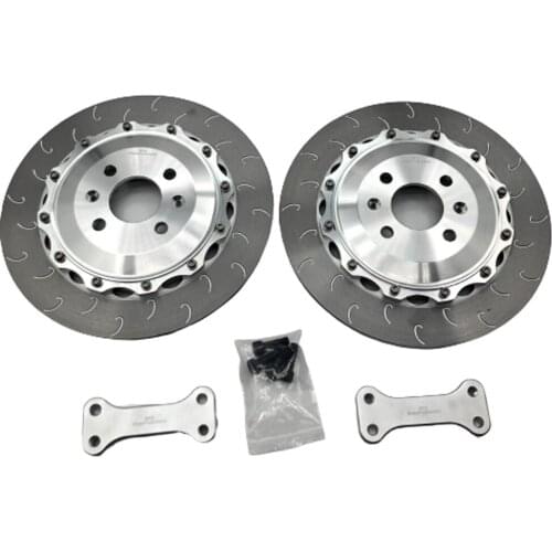 Jekit big Modified brake rotor 370*22 J hook disc pattern with center cap better fit for 20inch rear wheel Audi-q5