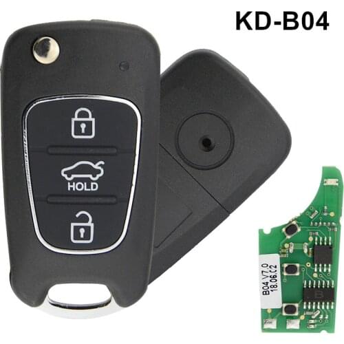 KEYDIY B Series 3 Button KD B04 Remote KD Remote Control Car Key for KD900 URG200 KD900+ KD-X2 Mini KD with pin