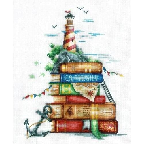 2021 Gold Collection Embroidery Sea Stories Cross Stitch Supplies UK with 100% Cotton Flosses & Free Shipping for Wall Decor