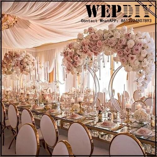 Metal table centerpieces flower stands flower arrangement stands for wedding backdrop