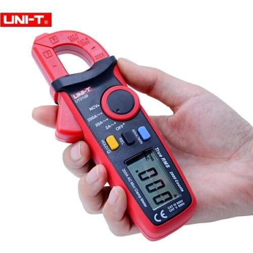UNI-T UT210B Mini Clamp Meters 2A/20A/200A Digital multimeter AC current measurement with NCV test & Backlight display