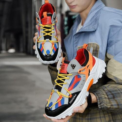 Mens Casual Shoes Autumn New Trend Damping Shoes Mens Fashion Sneakers Hot Sale Outdoor Comfortable Shoes Men Vulcanized Shoes