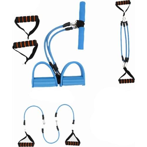 ITSTYLE Men and women 3-functional fitness equipment Three tubes Pedal pedal puller Sit-ups AB trainer Yoga Pull rope