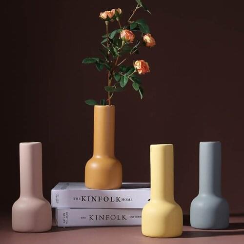Nordic Style Creative Simple Ceramic Vases Add Color To Life Decorations Home Soft Decorations Living Room Office Hot Sale