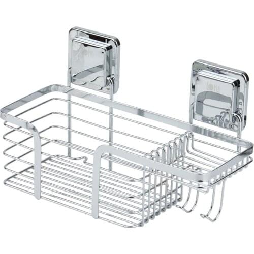 New Shower Caddy Basket Adhesive Shower Shelf For Wall Stainless Steel, Rust Proof Bathroom Shelf Bathroom Organizer