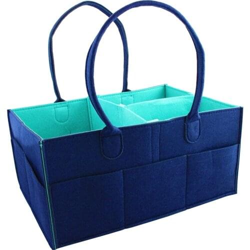 Baby Diaper Caddy Organizer For Changing Table, Car, Bathroom, Large Portable Nursery Storage Bin, Great Travel Cadi Tote Bag Fo