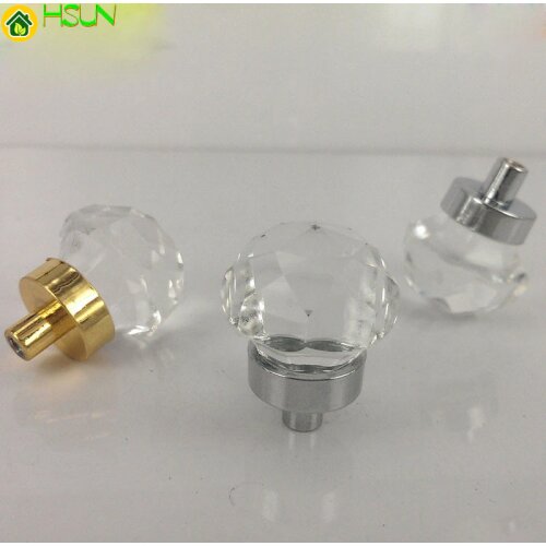 Single hole crystal mushroom ball handle Crystal hemisphere handle The cabinet drawer cabinet wholesale crystal handle