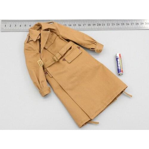 UD9005 1/6th WWII British Army Locomotive Courier Trench Coat Model for 12"