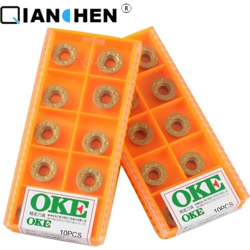 OKE 10pcs/lot High Precision High Performance High Strength CNC RDKX1204MO-QBG OC4025 Industry Carbide Inserts Hard Alloy
