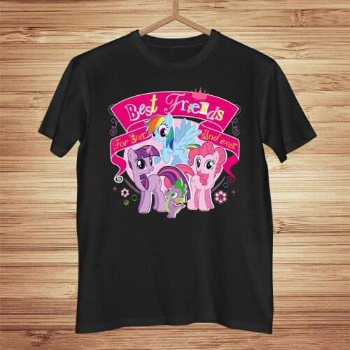 Female t shirt Tops Harajuku Unicorn Rainbow Pony T-Shirt Women Couples Loose Short Sleeve ulzzang t shirt Women Kawaii