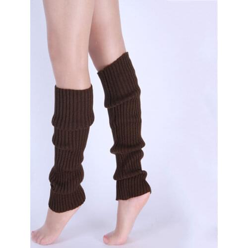 1pair Stylish Women Kniting Leg Warmer Winter Knit Crochet Fashion Lady Legging Foot Warmer SEC88