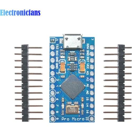 10Set Pro Micro For Arduino ATmega32U4 Controller Micro USB 5V 16MHz atmega32U4 Board Module Repalce ATmega328 Pro Mini