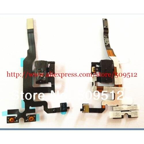 2/10/50pcs A quality Headphone Audio Jack Volume Power Flex Cable For iPhone 4S