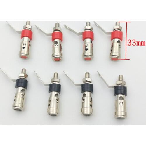 4PCS mini 2mm L Banana Audio Plug Jack Socket Connector with Spring inside