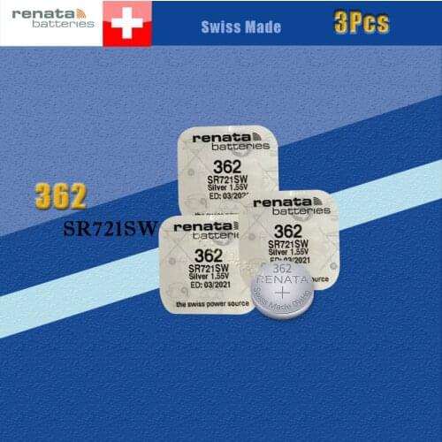 3pc renata Silver Oxide Watch Battery 362 SR721SW 721 1.55V 100% original brand renata 362 renata721 battery